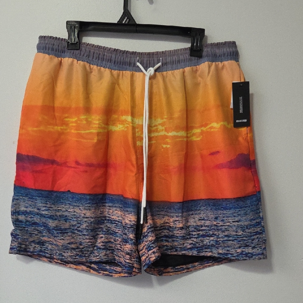 Tango Hotel Sunset Beach Men's Swim Shorts
